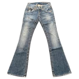 Vaqueros bootcut True Religion azules de algodón