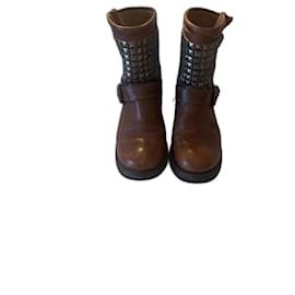 Ash Stiefeletten aus braunem Leder
