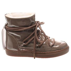 Botines Inuikii Marrón Cuero Barnizado