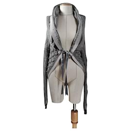 Blumarine Strickjacke aus Wolle und Mohair in Grau