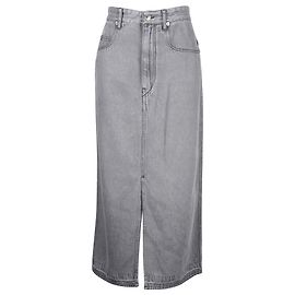 Isabel Marant Etoile Gonna Midi Denim in Cotone Grigio