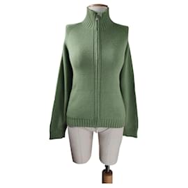 Malo Strickjacke aus Kaschmir in Grün