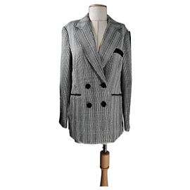 Autre Marque Mossman Duchess Blazer Karo Grau