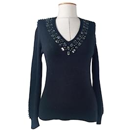 Lodenfrey Kaschmir Pullover Schwarz M - Autre Marque