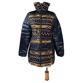 Versus Versace Face Puffer Jacke Schwarz Bunt