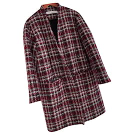 Cappotto Iro in tweed rosso e mohair