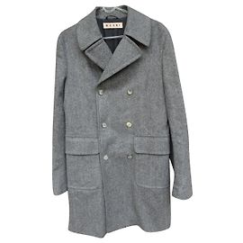 Cappotto Marni grigio in lana taglia 52