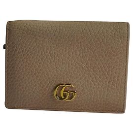 Portafoglio Gucci GG Marmont Rosa in Pelle