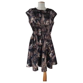 Ted Baker Kleid aus Polyester Mehrfarbig XL
