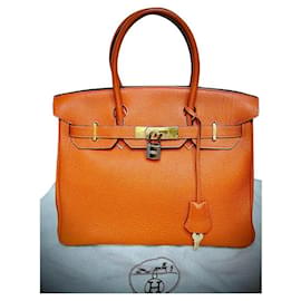 Hermès Birkin 30 in pelle Togo arancione