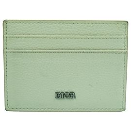 Portacarte Dior in pelle bianca