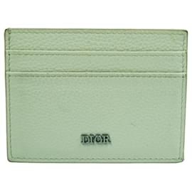 Dior Card Holder White Leather