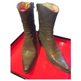 Free Lance Alma 7 zip-boot dark grey leather