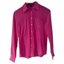 Camisa Lauren Ralph Lauren de seda rosa