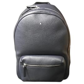 Montblanc Blue Leather Backpack