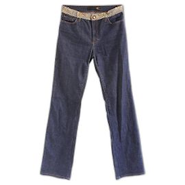 Vintage Y2K Just Cavalli jeans rectos azules de talle medio y talle bajo diseñador denim zeroes 00es 00Talla S 28 S HECHO EN ITALIA