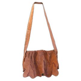 Vintage Y2Borsa a tracolla K Just Cavalli in pelle scamosciata marrone Roberto Cavalli Made in Italy