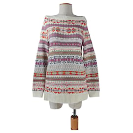 Ralph Lauren Pullover Baumwolle Wolle Mehrfarbig Größe L
