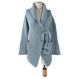 Cárdigan azul Odd Molly de lana y alpaca
