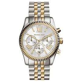 Michael Kors Lexington Chronograph Watch Silver Dial