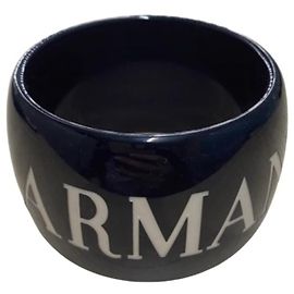 Emporio Armani Armreif schwarz weiß
