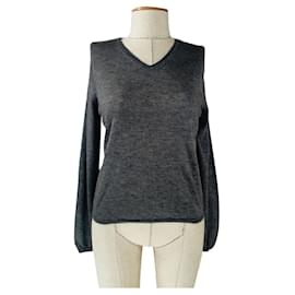 Manrico Cashmere Italy Jumper Grau aus Seide und Kaschmir - Autre Marque