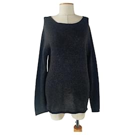 Daniele Fiesoli Pullover Dunkelgrau Wolle Alpaka - Autre Marque