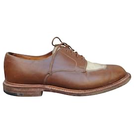Derby bicolore Bowen in pelle bianco e marrone chiaro 36.5 - Autre Marque