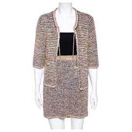 Gonna giacca da abito multicolore in tweed Chanel