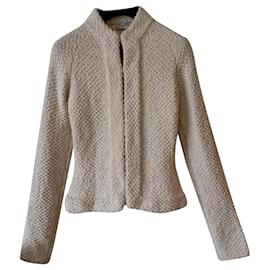 Chanel Strickweste Beige Wolle Alpaka