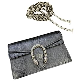 Borsa Gucci Dionysus Super Mini in Pelle Nera