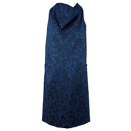 Balenciaga Metallicblaues Kleid