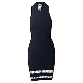 Vestido halter ajustado al cuerpo en viscosa negra de Alexander Wang