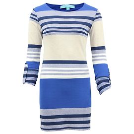 Abito a righe Melissa Odabash in viscosa blu