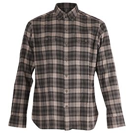 Tom Ford Camicia a maniche lunghe con bottoni sul davanti con stampa a quadri in cotone multicolore