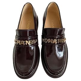 Chanel Loafer Bordeaux Lackleder