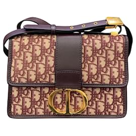 Dior Borsa 30 Montaigne Jacquard Oblique Bordeaux
