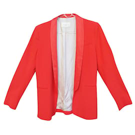 Chaqueta Sandro naranja de viscosa 38