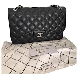 Borsa con patta foderata jumbo Chanel