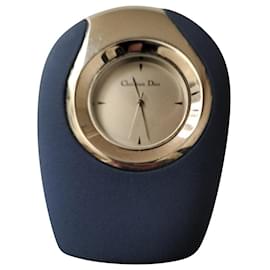 Christian Dior Desk Clock Steel Blue