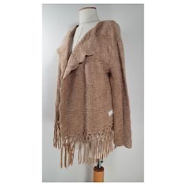 Strickjacke Odd Molly Braun Wolle Alpaka