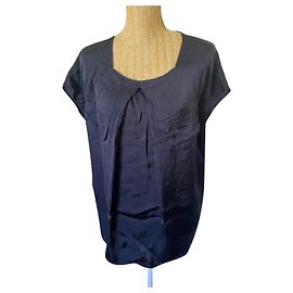 Stella Mc Cartney Stella McCartney Top de Seda y Viscosa Azul Marino