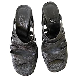 Mules Free Lance in pelle nera