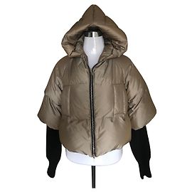 Vivienne Westwood Chaqueta Corta de Plumas Taupe Algodón