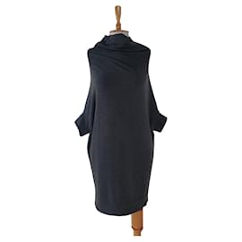 Parosh Kleid grau aus Baumwolle und Polyamid
