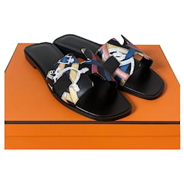 Sandali Hermès Oran in pelle Harnais de cheval