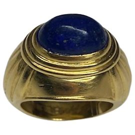 Boucheron Jaipur Ring Gelbgold und Lapislazuli Größe 49