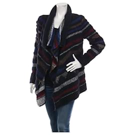 Marc Cain Strickjacke Wolle und Alpaka Mehrfarbig