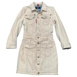 Abito Dsquared2 Azzurro Cielo in Cotone