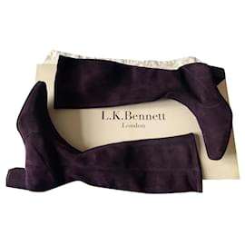 Botas Lk Bennett de piel de ciervo moradas